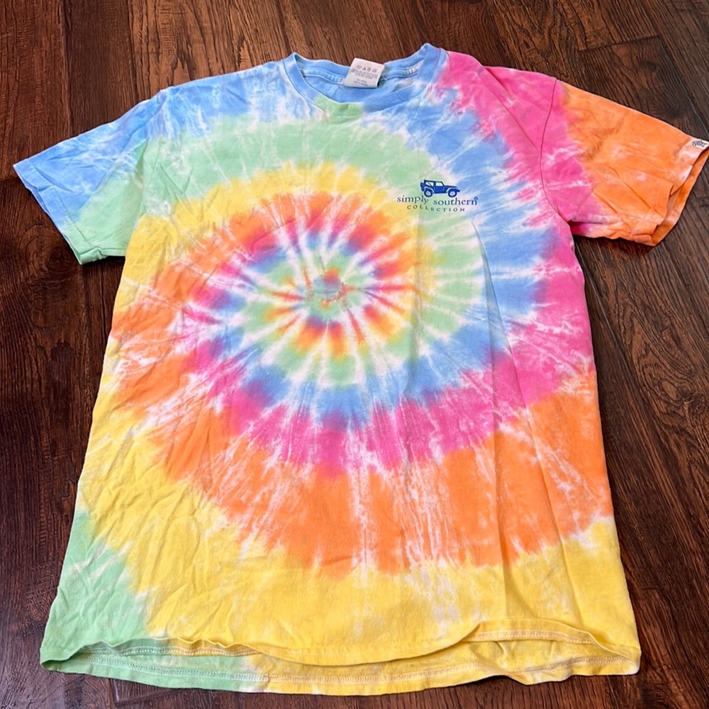 Tie-dye Simply Southern shirt